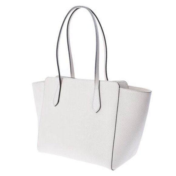 GUCCI Swing Tote White Calf Bag - Picture 2 of 12